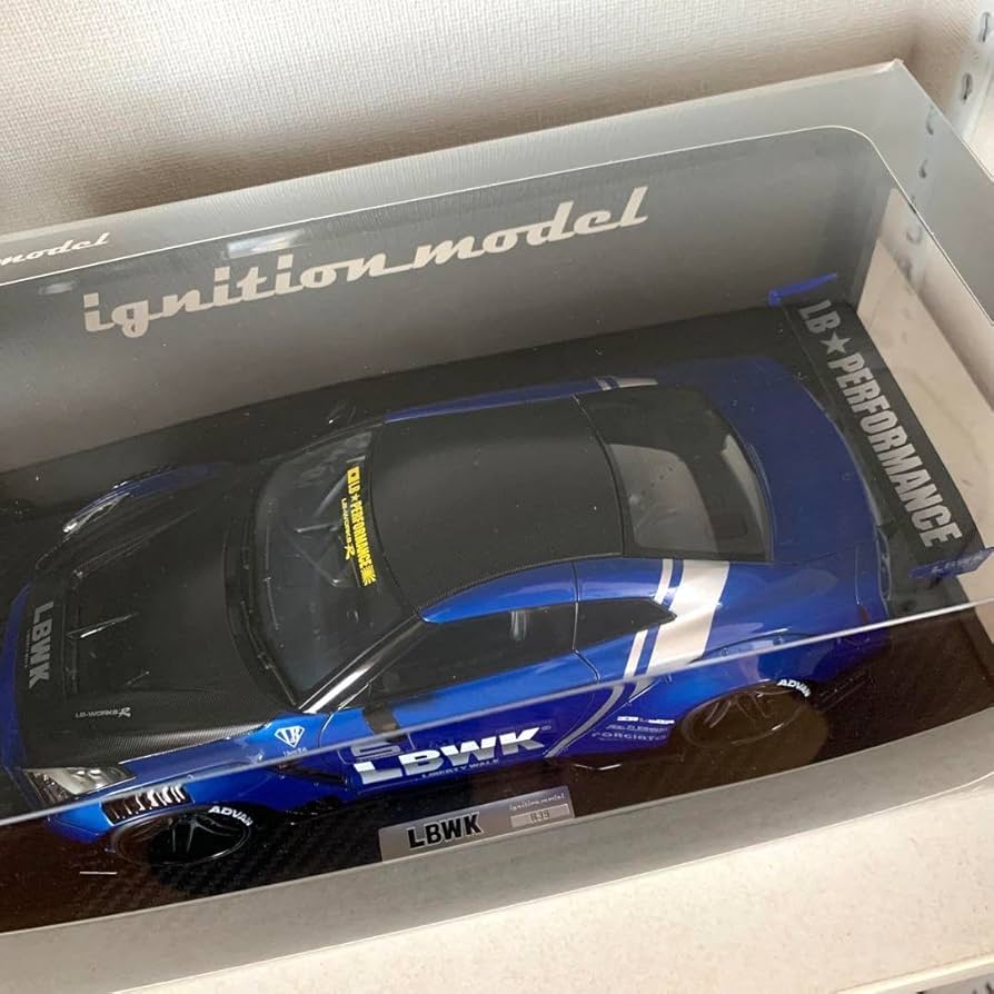 Amazon.co.jp: イグニッションモデル LBWK R35 GTR 118 青